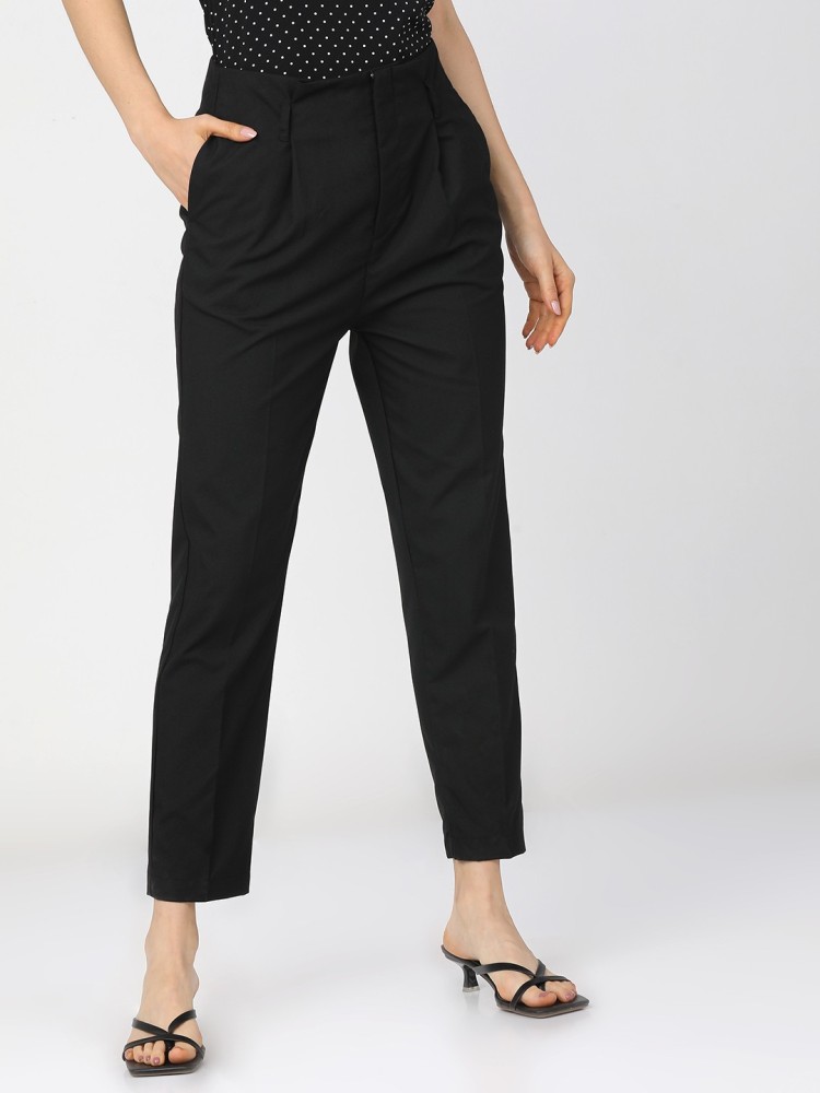 Buy Marks  Spencer Womens Regular Fit Tapered Trousers M at Amazonin