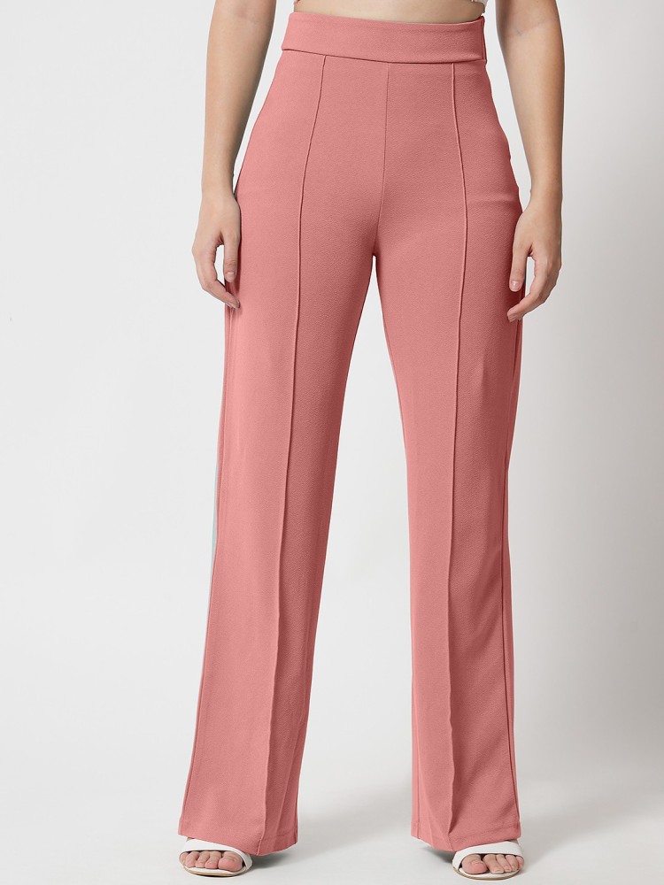 LEE TEX Regular Fit Women Pink Trousers - Buy LEE TEX Regular Fit