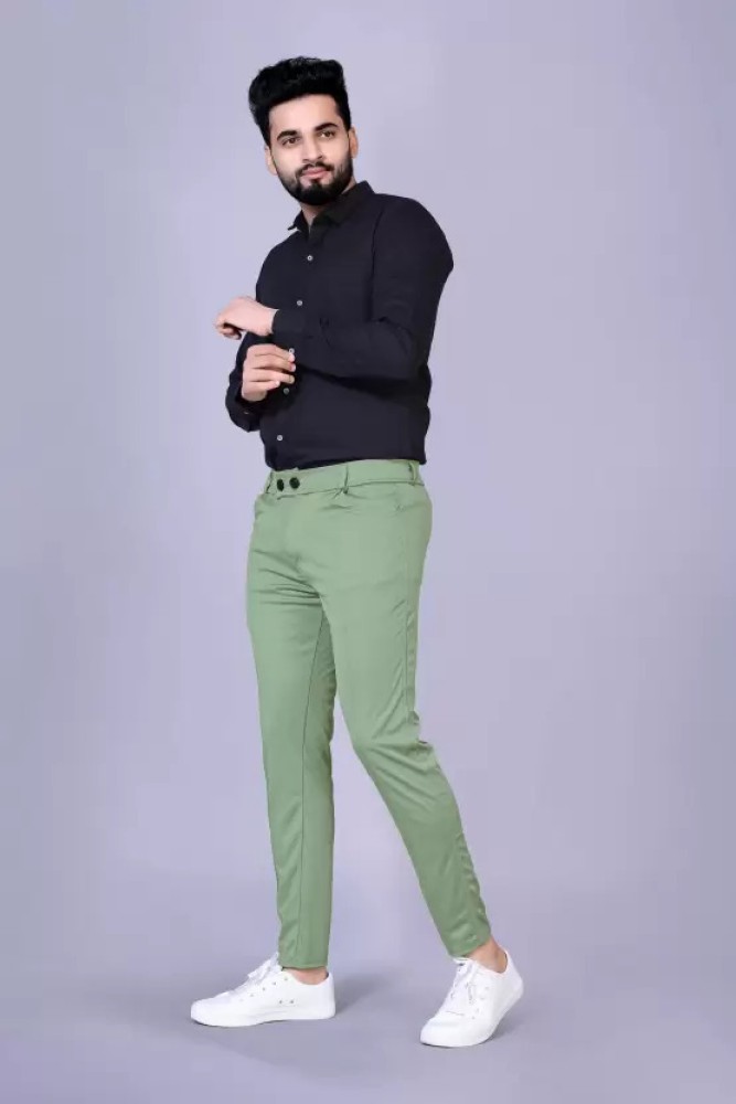 Green pant black on sale shirt