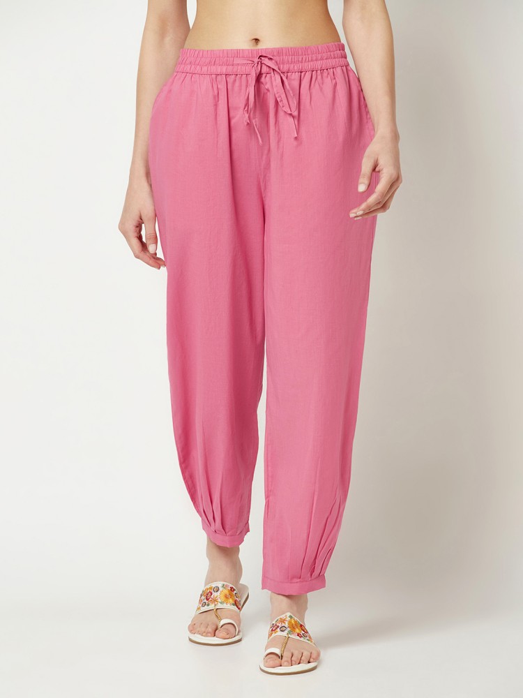 IMARA Regular Fit Women Pink Trousers - Buy IMARA Regular Fit Women Pink  Trousers Online at Best Prices in India