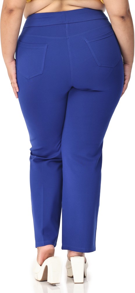 BELORE SLIMS Slim Fit Women Blue Trousers - Buy BELORE SLIMS Slim