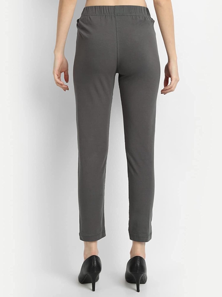 Comfort Lady Regular Fit Women Grey Trousers - Buy Comfort Lady Regular Fit  Women Grey Trousers Online at Best Prices in India