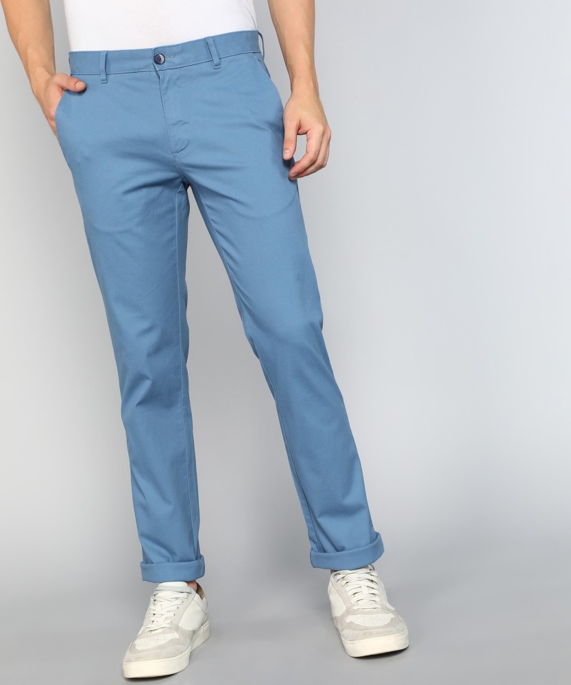 Louis Philippe Jeans Slim Fit Men Blue Trousers - Buy Louis Philippe Jeans  Slim Fit Men Blue Trousers Online at Best Prices in India