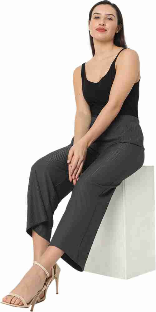 Smarty Pants Regular Fit Women Grey Trousers - Buy Smarty Pants Regular Fit  Women Grey Trousers Online at Best Prices in India