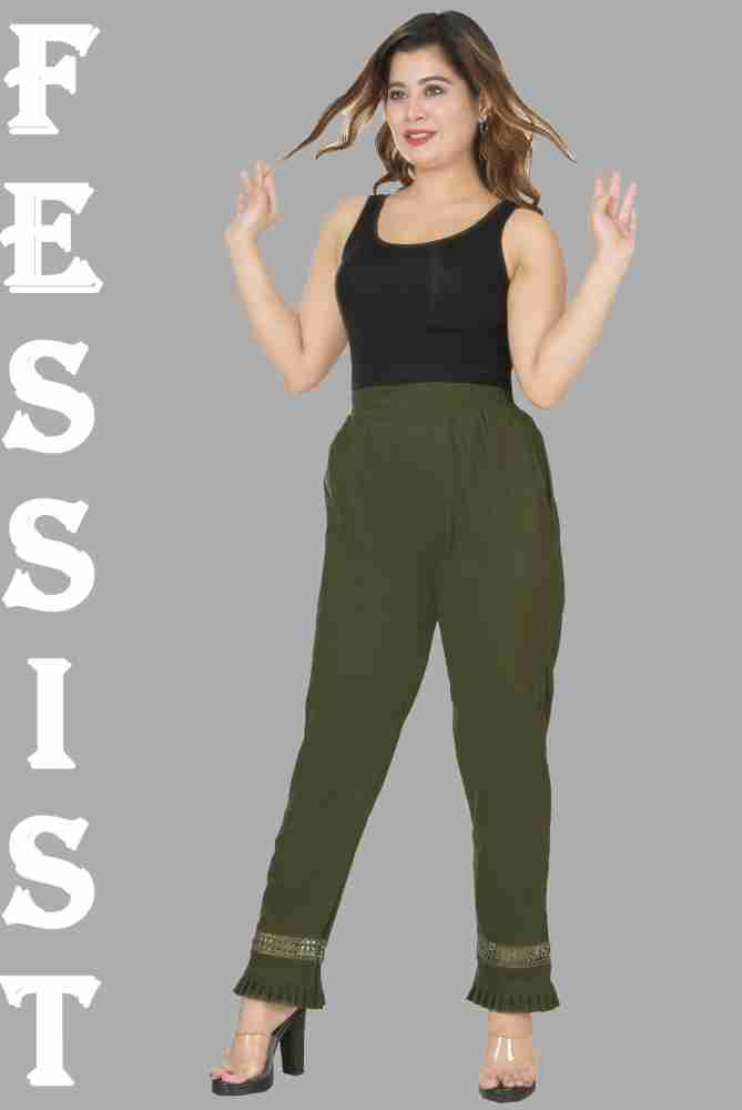 Fessist Regular Fit Women Multicolor Trousers - Buy Fessist Regular Fit  Women Multicolor Trousers Online at Best Prices in India