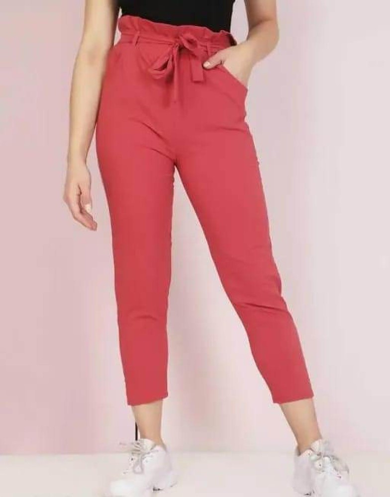 Zihas Fashion Regular Fit Women Pink Trousers - Buy Zihas Fashion Regular  Fit Women Pink Trousers Online at Best Prices in India