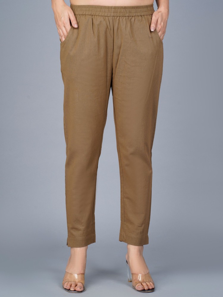 Light Brown Linen Blend Wide Leg Trousers  New Look