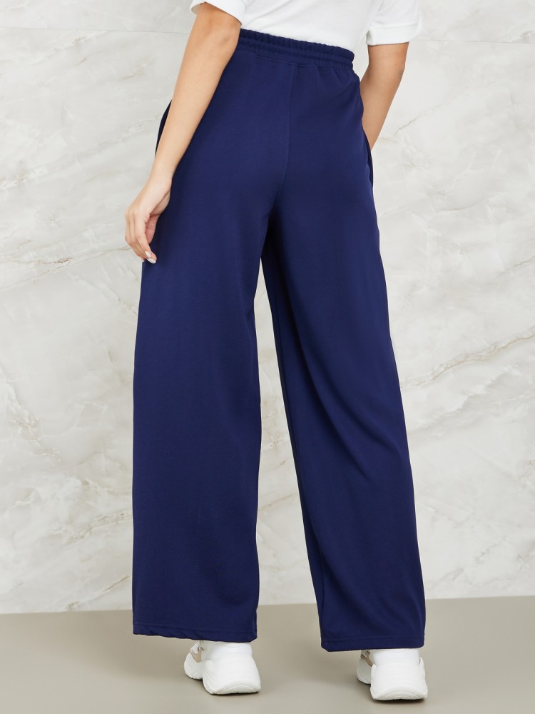 Buy Blue Trousers & Pants for Women by Styli Online