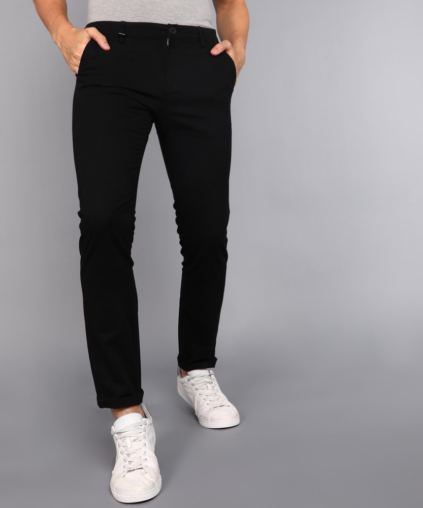 METRONAUT Slim Fit Men Pure Cotton Black Trousers - Buy METRONAUT Slim Fit  Men Pure Cotton Black Trousers Online at Best Prices in India | Flipkart.com