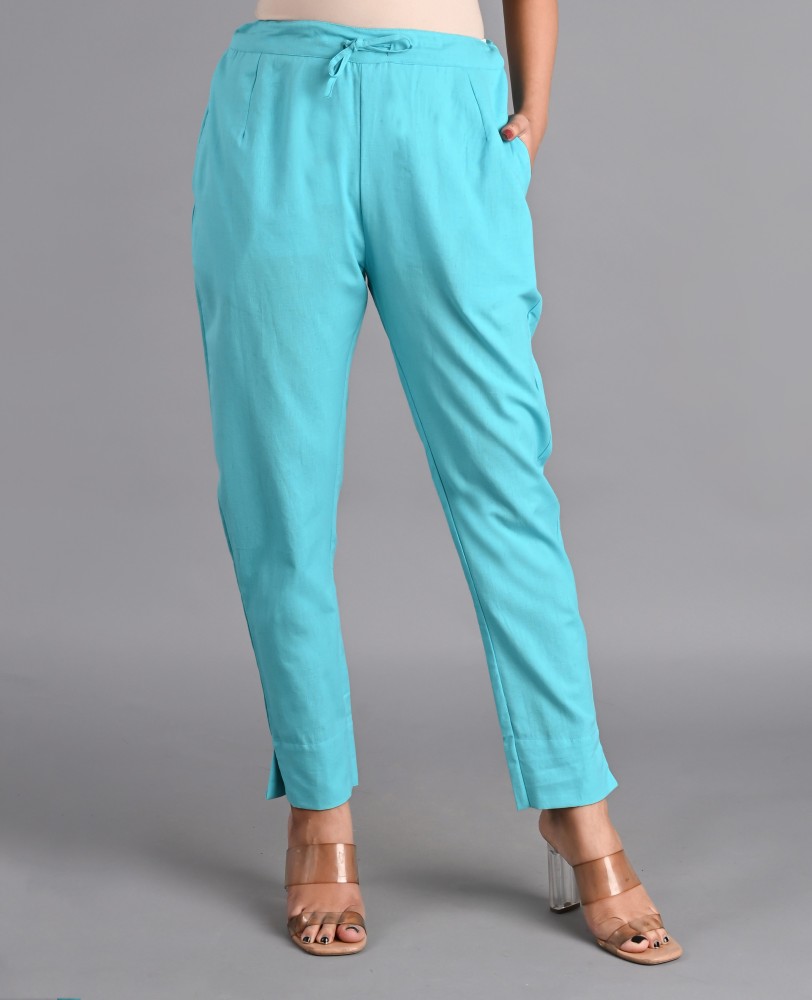 GAWACHA Regular Fit Women Light Blue Trousers  Buy GAWACHA Regular Fit  Women Light Blue Trousers Online at Best Prices in India  Flipkartcom