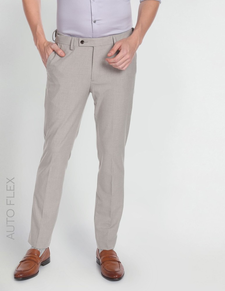 Buy Arrow Men Textured Tapered Fit Formal Trouser  Black Online at Low  Prices in India  Paytmmallcom