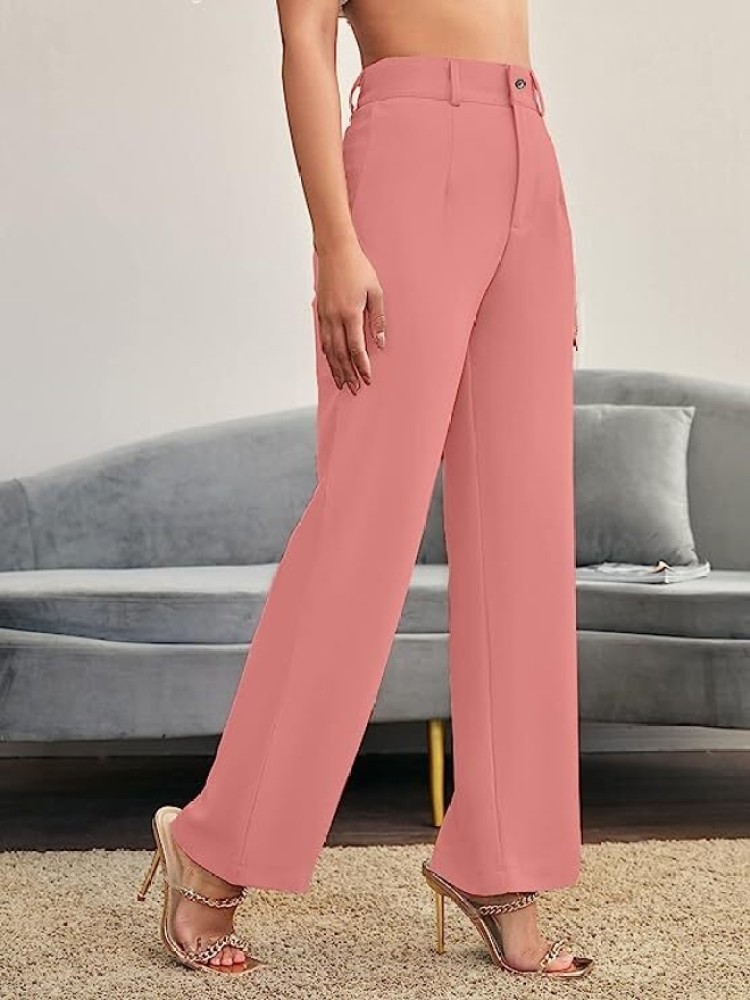 Satin Twill Wide Leg Trousers  MS Collection  MS