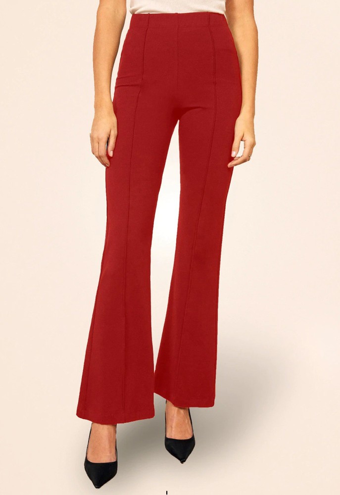 LEE TEX Regular Fit Women Red Trousers  Buy LEE TEX Regular Fit Women Red  Trousers Online at Best Prices in India  Flipkartcom