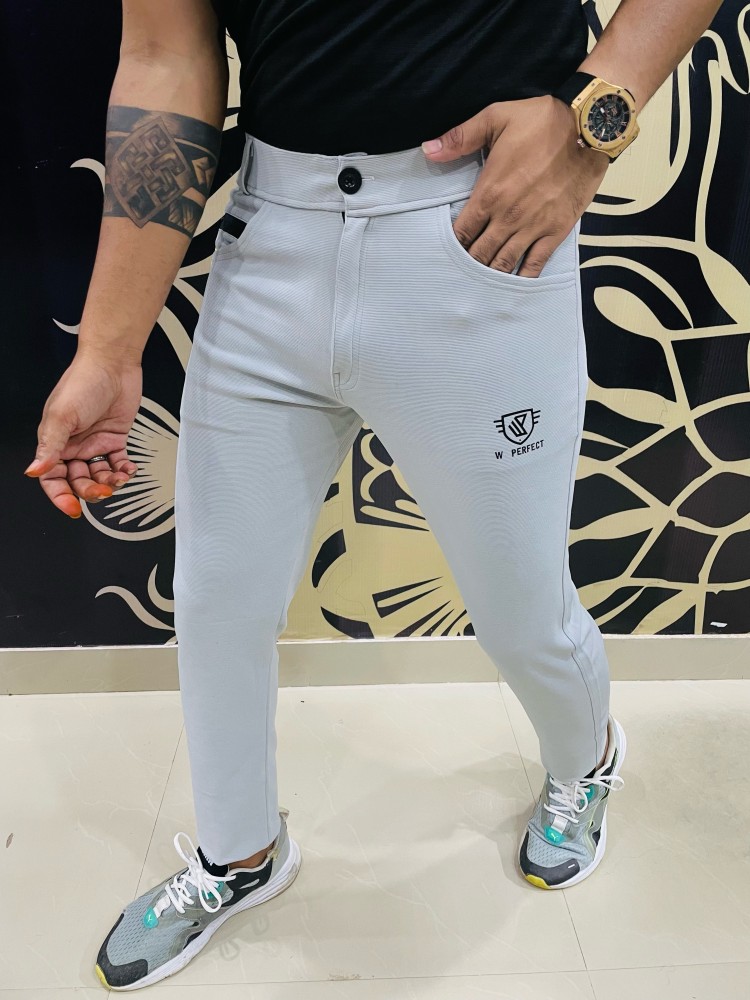 We Perfect Regular Fit Men Grey Trousers - Buy We Perfect Regular Fit Men  Grey Trousers Online at Best Prices in India