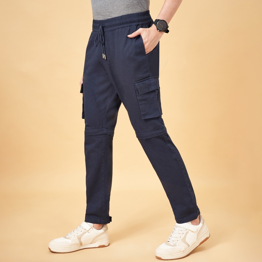YU by Pantaloons Grey Cotton Regular Fit Joggers