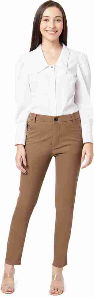 AND A New Day Pants Womens Size 16 Brown Stretchable Skinny Casual Natural  Fit 