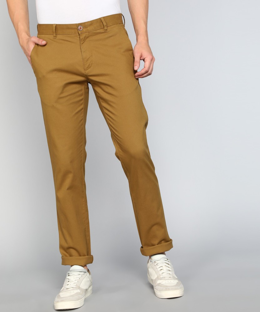 Louis Philippe Sport HOLIDAY Slim Fit Men Khaki Trousers - Buy Louis  Philippe Sport HOLIDAY Slim Fit Men Khaki Trousers Online at Best Prices in  India