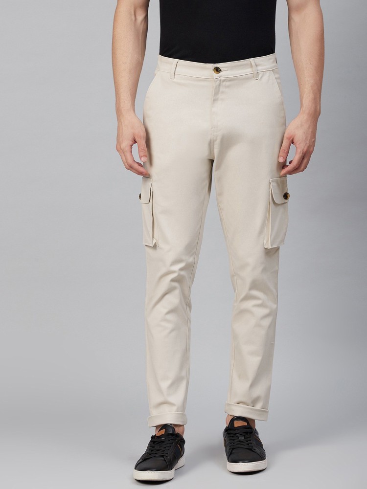 Buy Hubberholme Mustard Slim Fit Cargos for Mens Online  Tata CLiQ