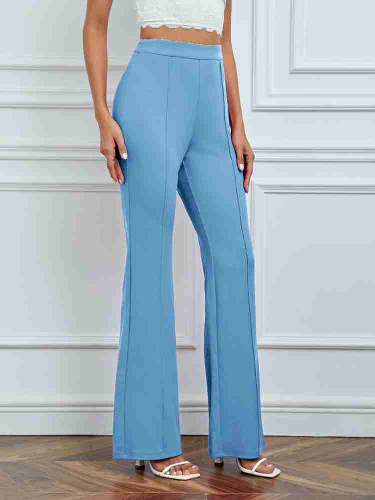 Stylefabs Regular Fit Women Blue Trousers - Buy Stylefabs Regular