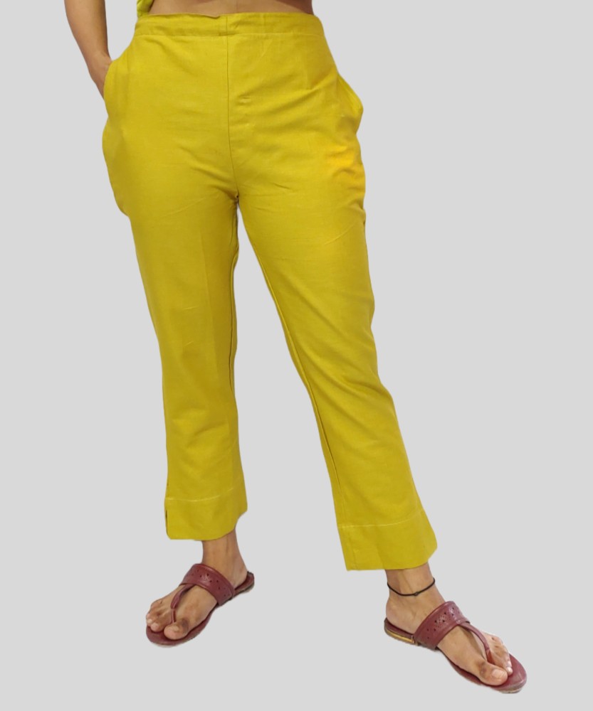 Buy Neon Green Trousers & Pants for Women by W Online