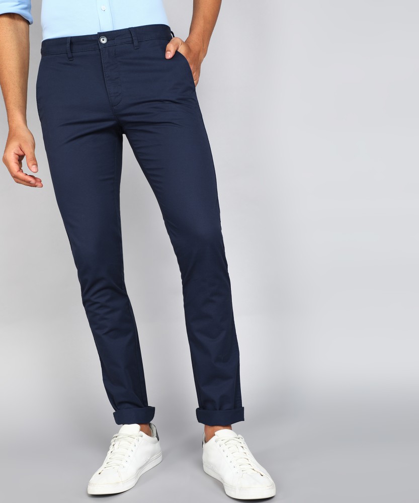 Buy Blue Trousers & Pants for Men by LOUIS PHILIPPE Online