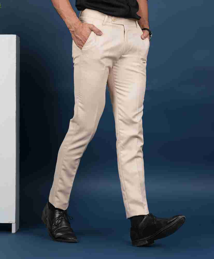 Men's Trousers Pants Light Fabric Beige, 54% OFF