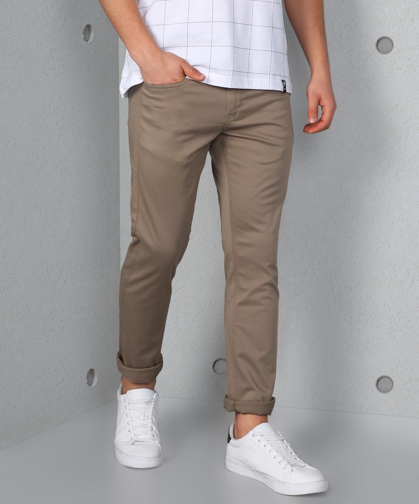 RARE RABBIT Slim Fit Men Brown Trousers  Buy RARE RABBIT Slim Fit Men  Brown Trousers Online at Best Prices in India  Flipkartcom