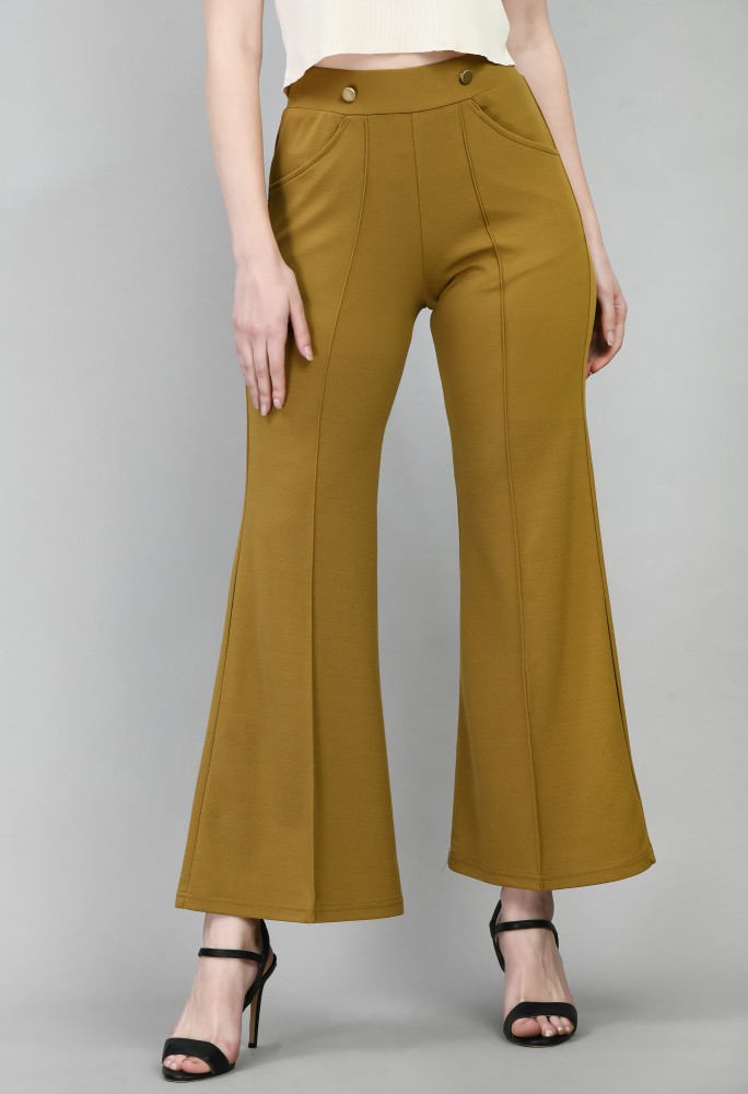 IUGA Regular Fit Women Green Trousers - Buy IUGA Regular Fit Women Green  Trousers Online at Best Prices in India