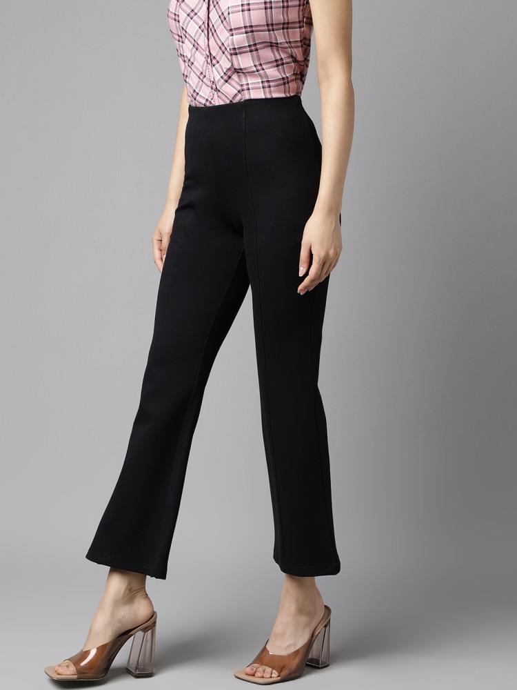 LATIN QUARTERS Regular Fit Women Black Trousers - Buy LATIN