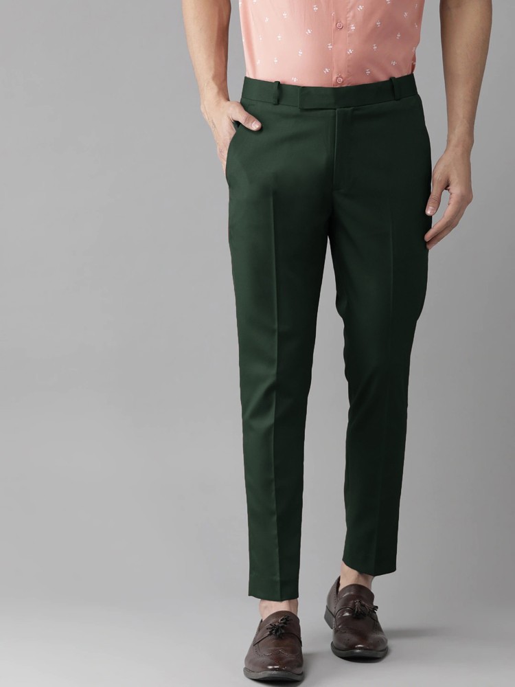 Jainish Men's Green Formal Trousers – Jompers