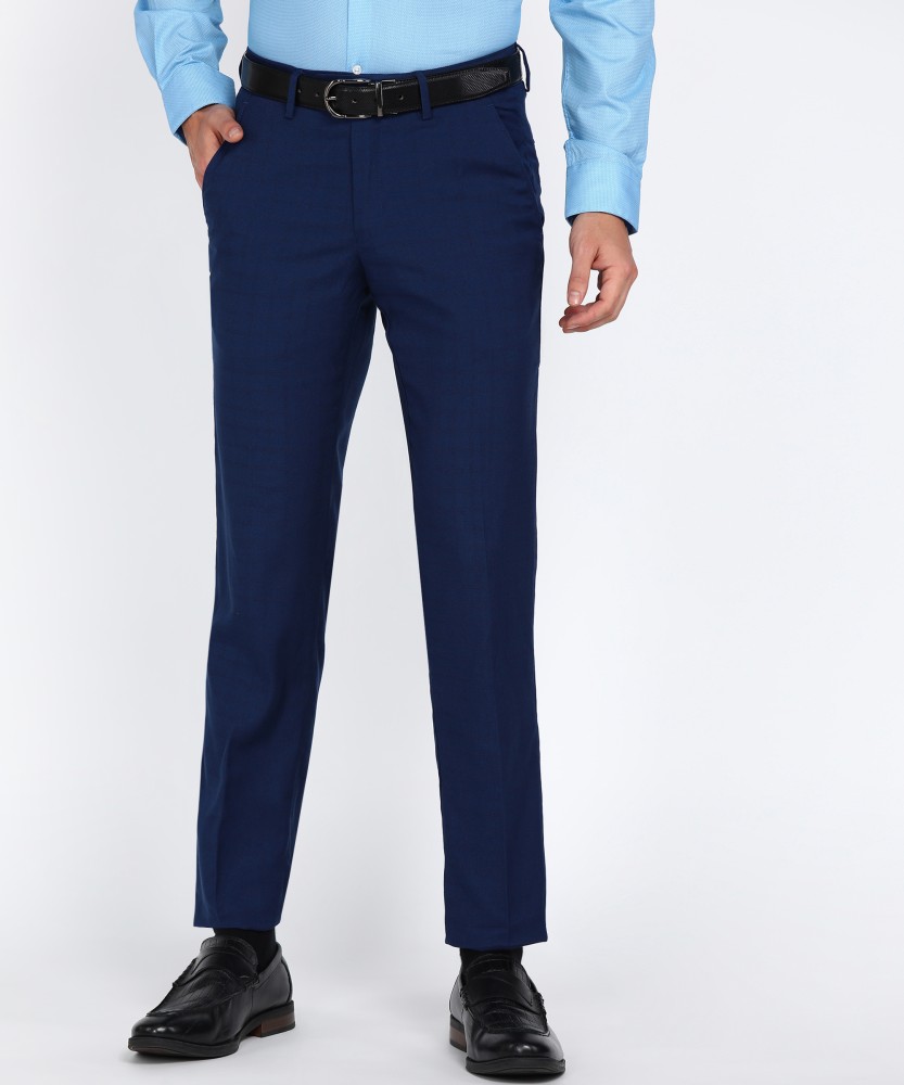 PETER ENGLAND Slim Fit Men Dark Blue Trousers - Buy PETER ENGLAND Slim Fit  Men Dark Blue Trousers Online at Best Prices in India | Flipkart.com
