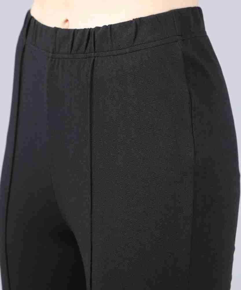 LEE TEX Regular Fit Women Black Trousers - Buy LEE TEX Regular Fit