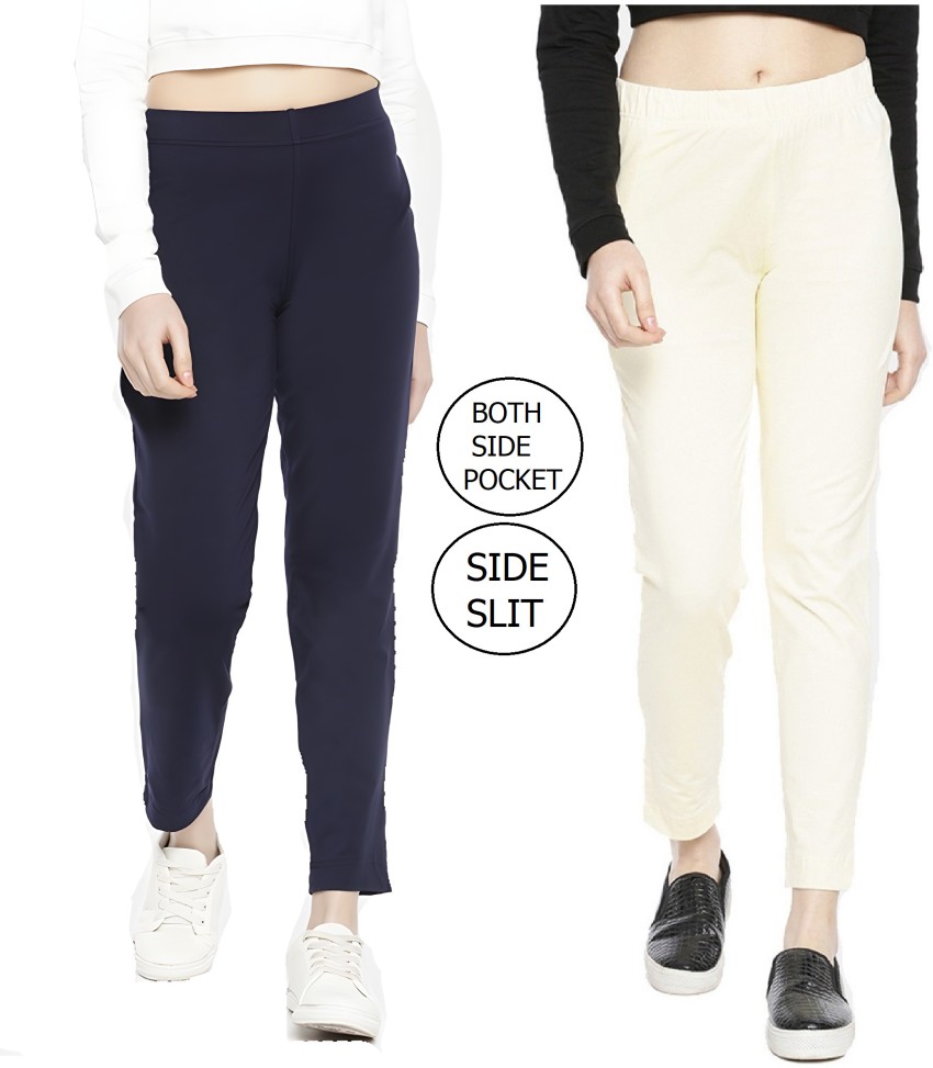 SastaSales Slim Fit Women Dark Blue, White Trousers - Buy SastaSales Slim  Fit Women Dark Blue, White Trousers Online at Best Prices in India