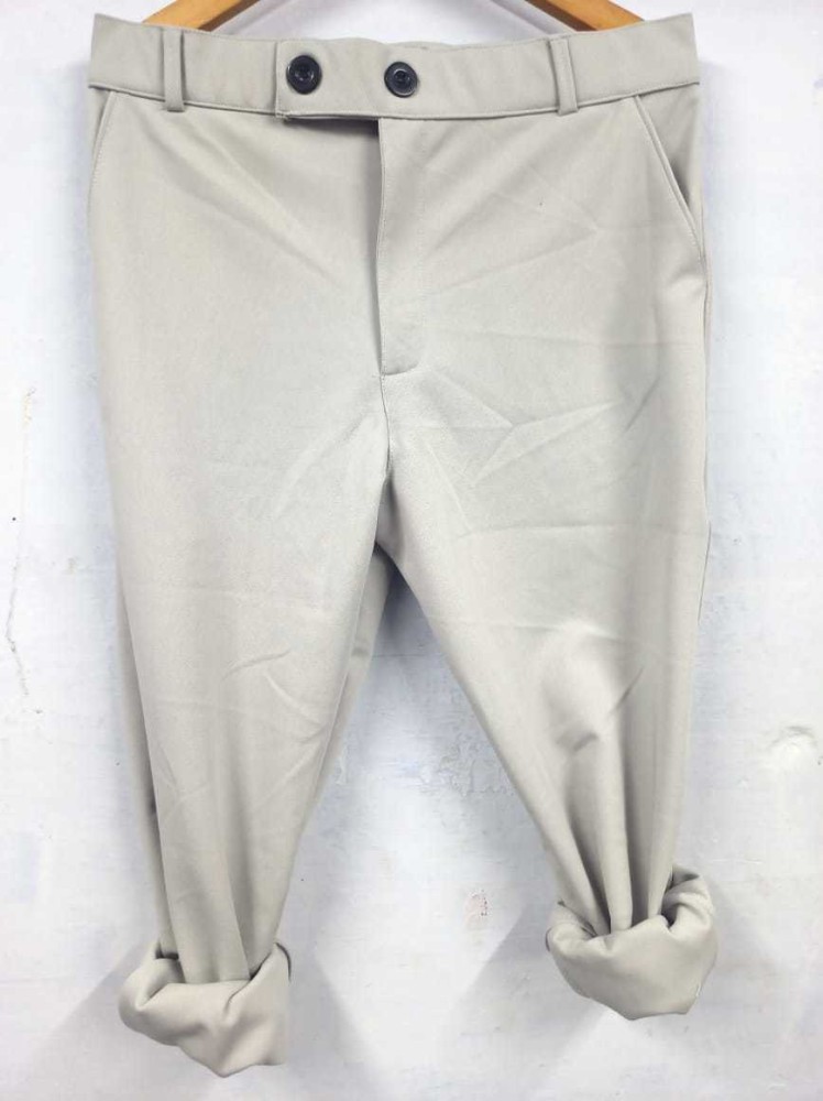 Buy Men Khaki Solid Super Slim Fit Trousers Online  172846  Peter England