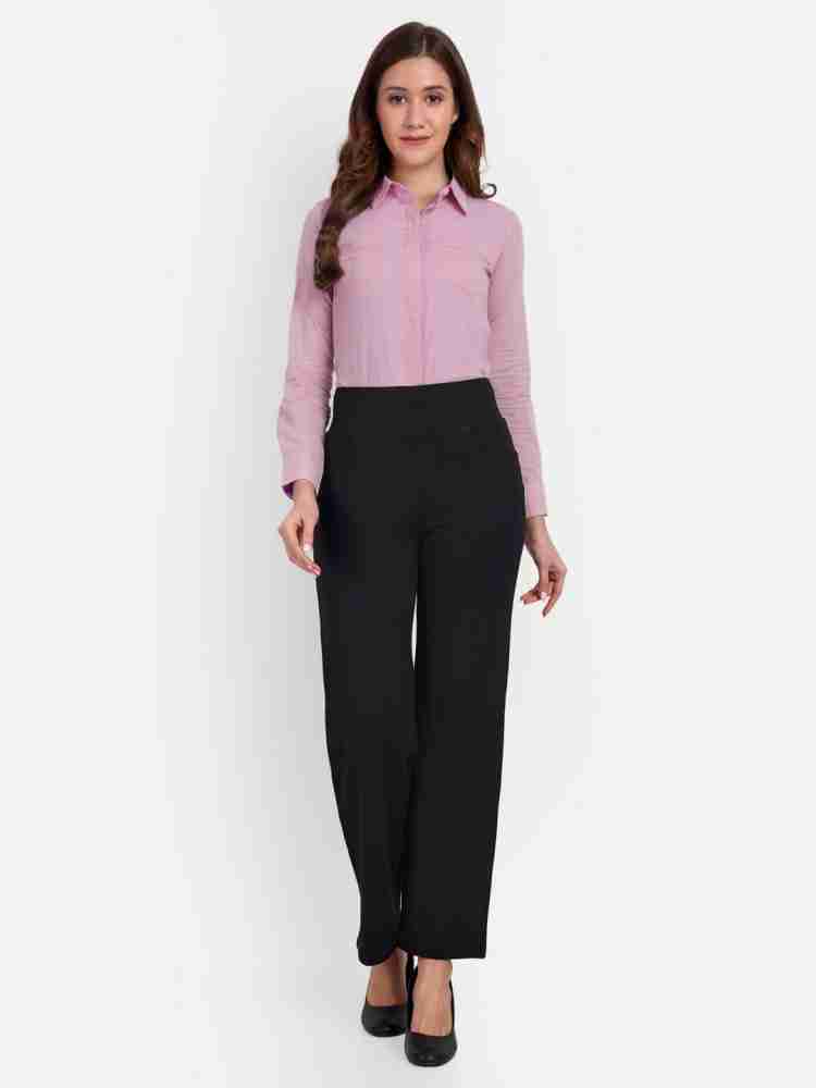 Buy Black Trousers & Pants for Women by Broadstar Online