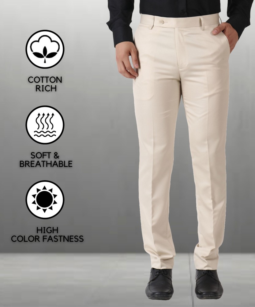 SYLZON Slim Fit Men Cream Trousers Buy SYLZON Slim Fit Men Cream Trousers Online at Best Prices in India Flipkart