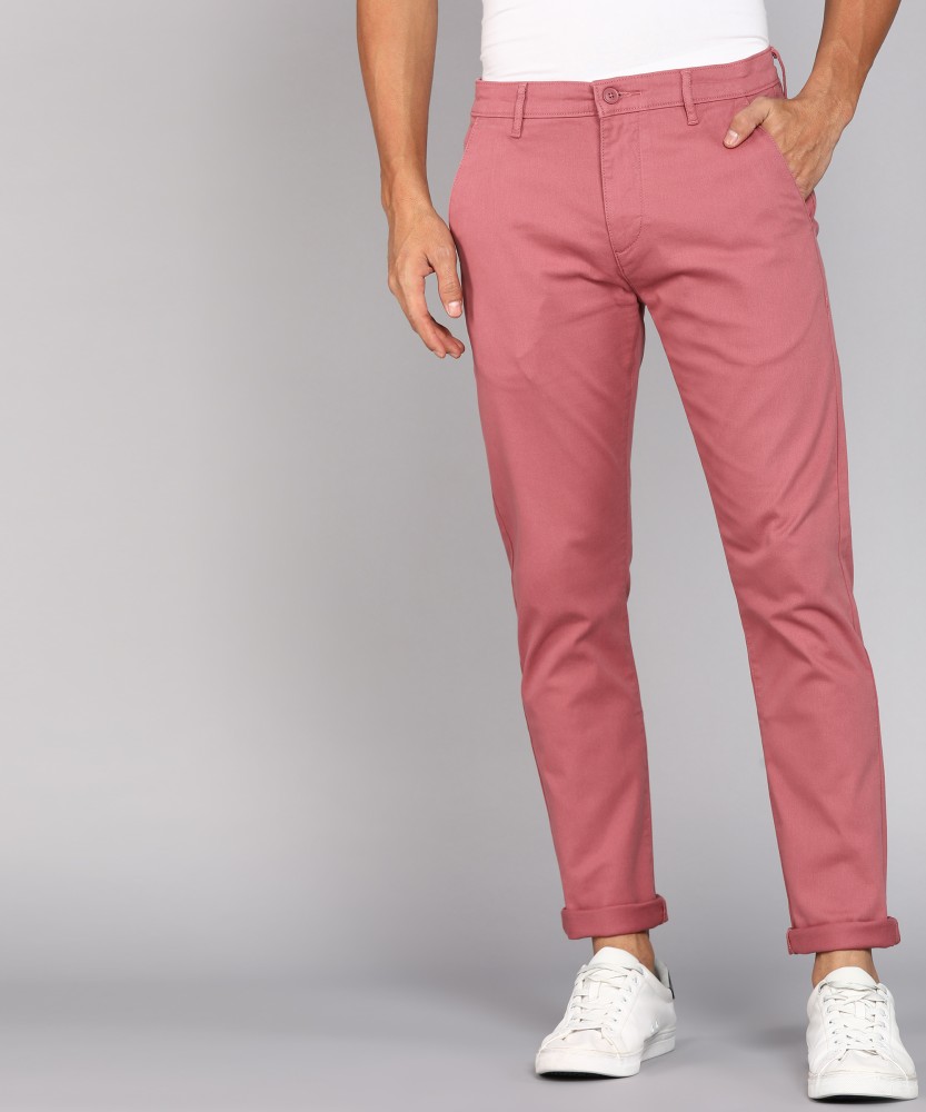 Pink Men Trousers - Buy Pink Men Trousers online in India