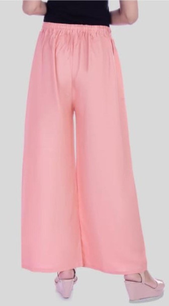 PLAZO Regular Fit Women Pink Trousers - Buy PLAZO Regular Fit Women Pink  Trousers Online at Best Prices in India
