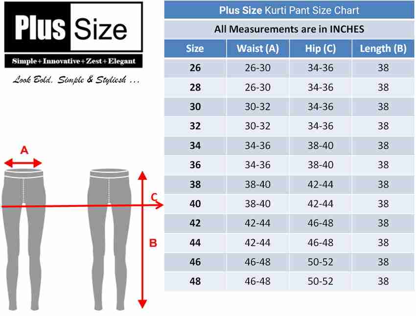 Plus size pants india clearance