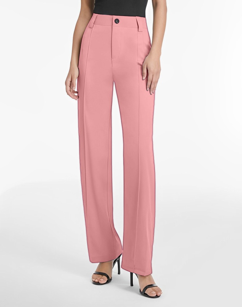 Shine N Show Regular Fit Women Pink Trousers - Buy Shine N Show Regular Fit Women  Pink Trousers Online at Best Prices in India