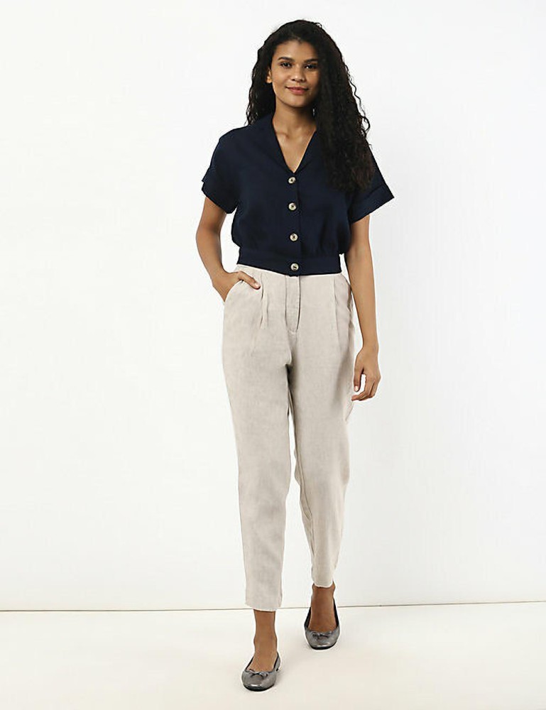 Marks  Spencer Trousers and Pants  Buy Marks  Spencer Jersey Straight  Leg Trousers Online  Nykaa Fashion