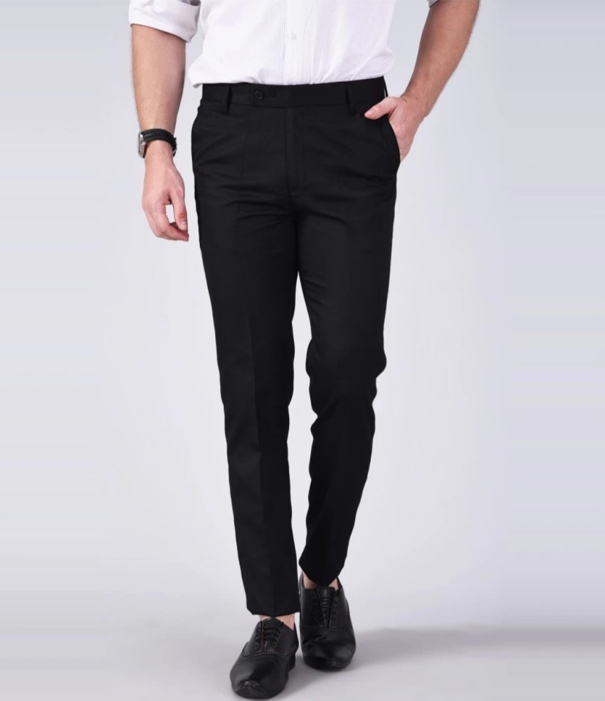 Buy RR Fashion Mens Regular Formal Trouser 28 Black at Amazonin