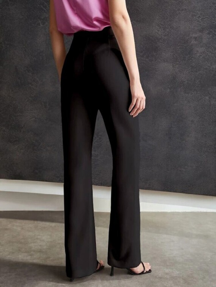 Global Republic Trousers and Pants  Buy Global Republic Black Polyester  Women Lower Online  Nykaa Fashion