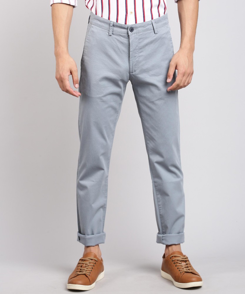 Peter England Trousers  Chinos Peter England Grey Formal Trousers for Men  at Peterenglandcom