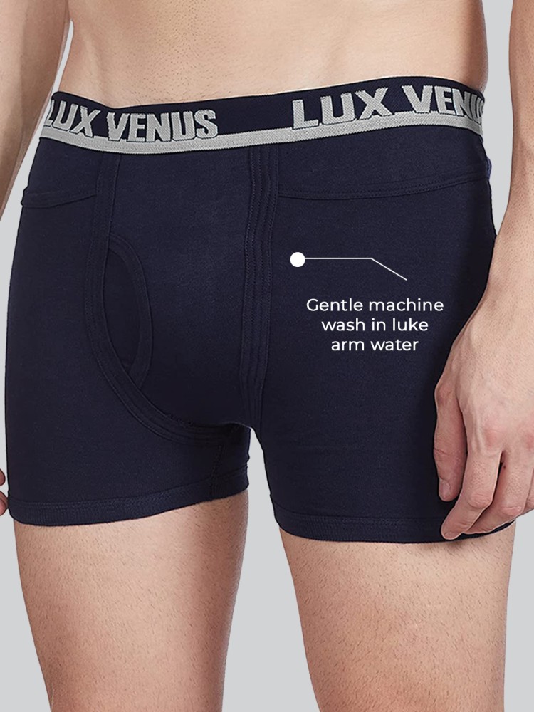 Buy Lux Venus Men's Assorted Solid 100% Cotton Pack of 8 Trunks