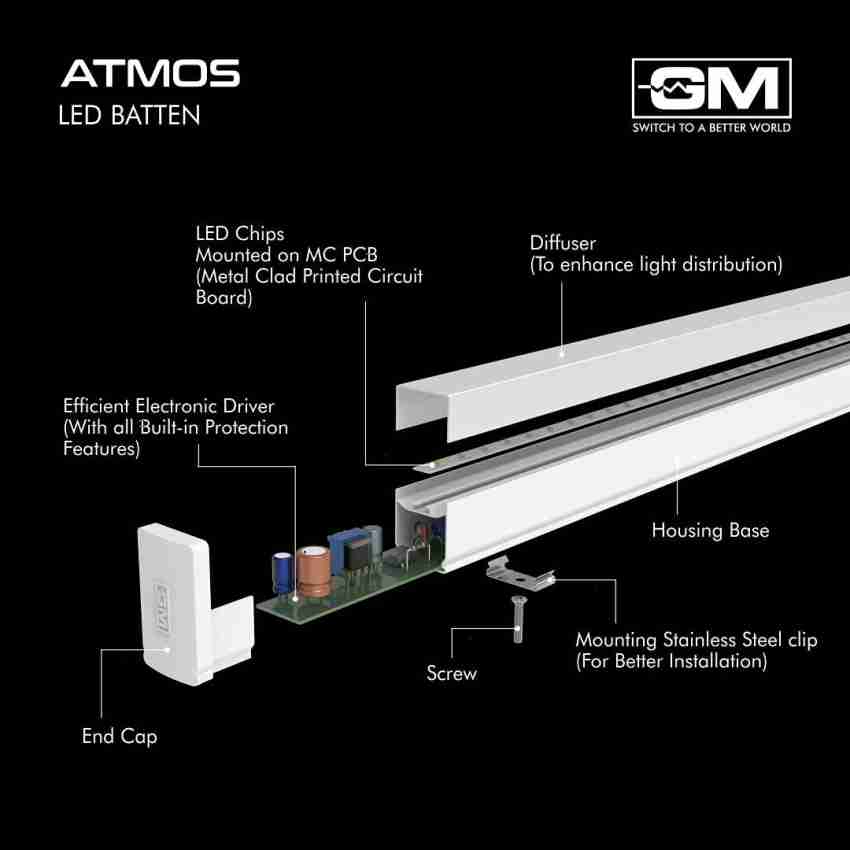 Gm led tube light store 22w price