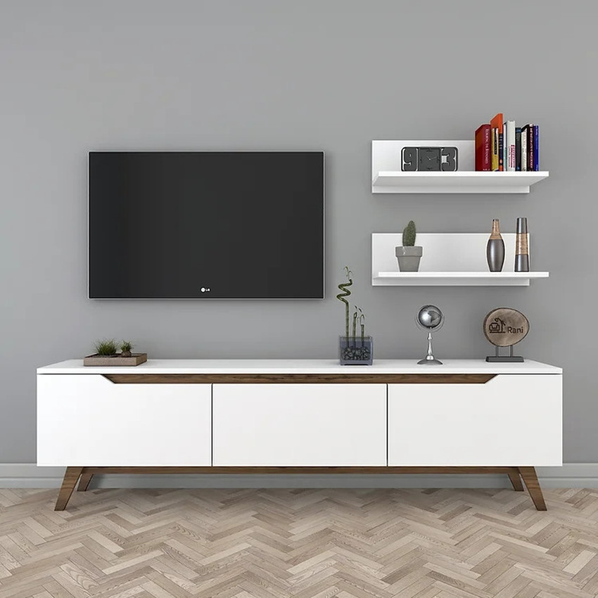B and m white tv shop unit