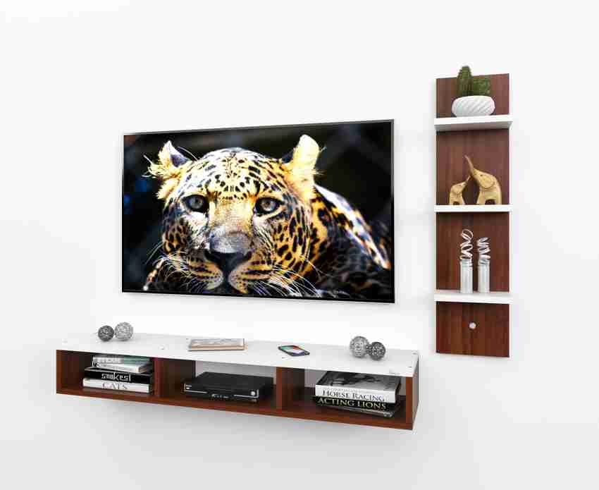 Product Unique 43 inch Floating Wall Shelf Tv unit Engineered Wood