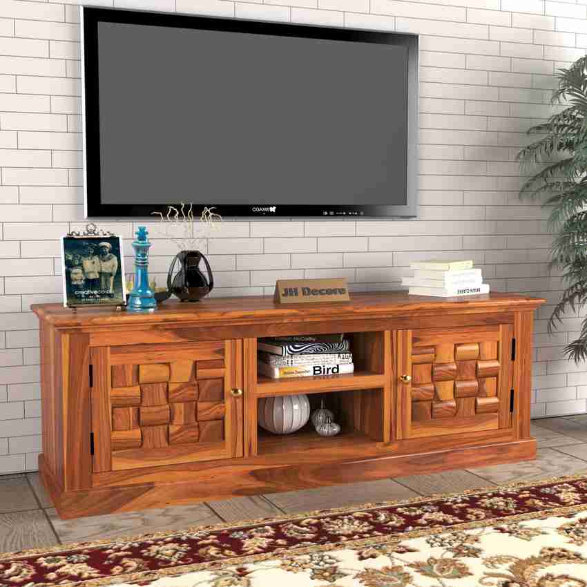 Jh Decore Solid Sheesham Wood TV Cabinet With Storage For Living