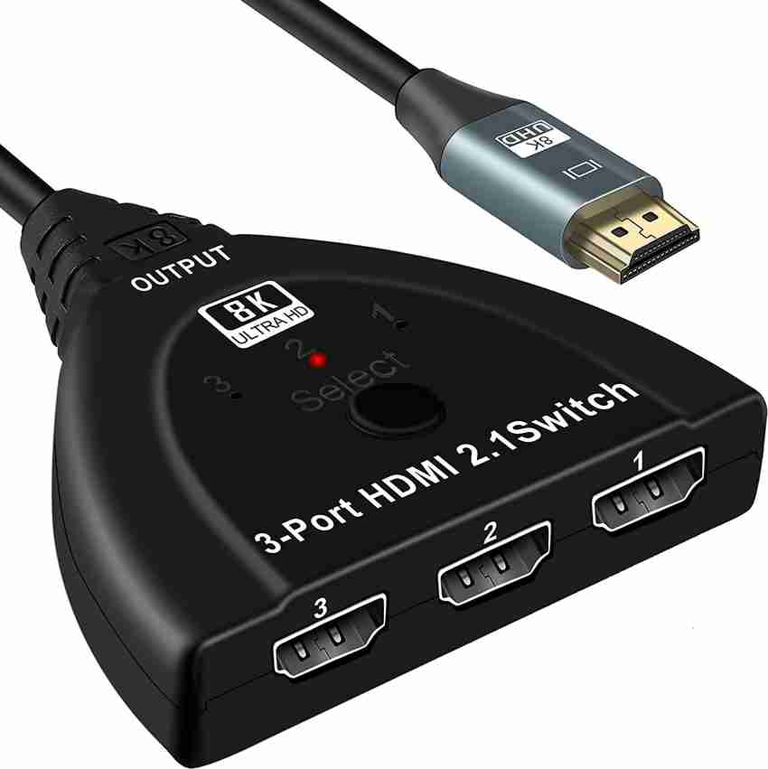Tobo TV out Cable 8K HDMI 2.1 Switch HDMI Switch HDMI Switcher